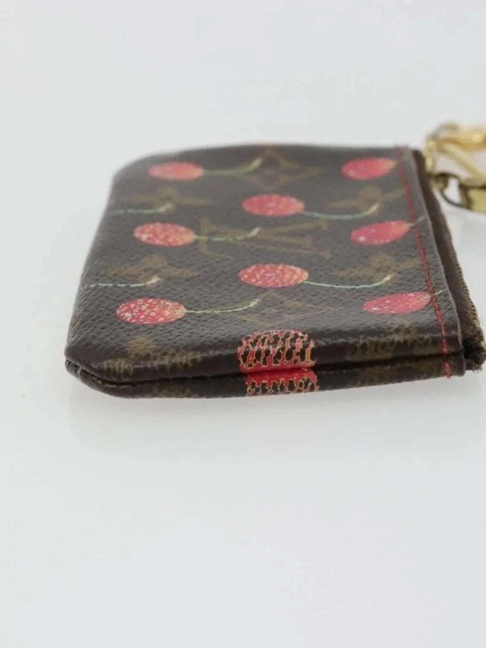 LOUIS VUITTON Monogram Cherry Pochette Cles Coin Purse M95042 LV Auth bs35761